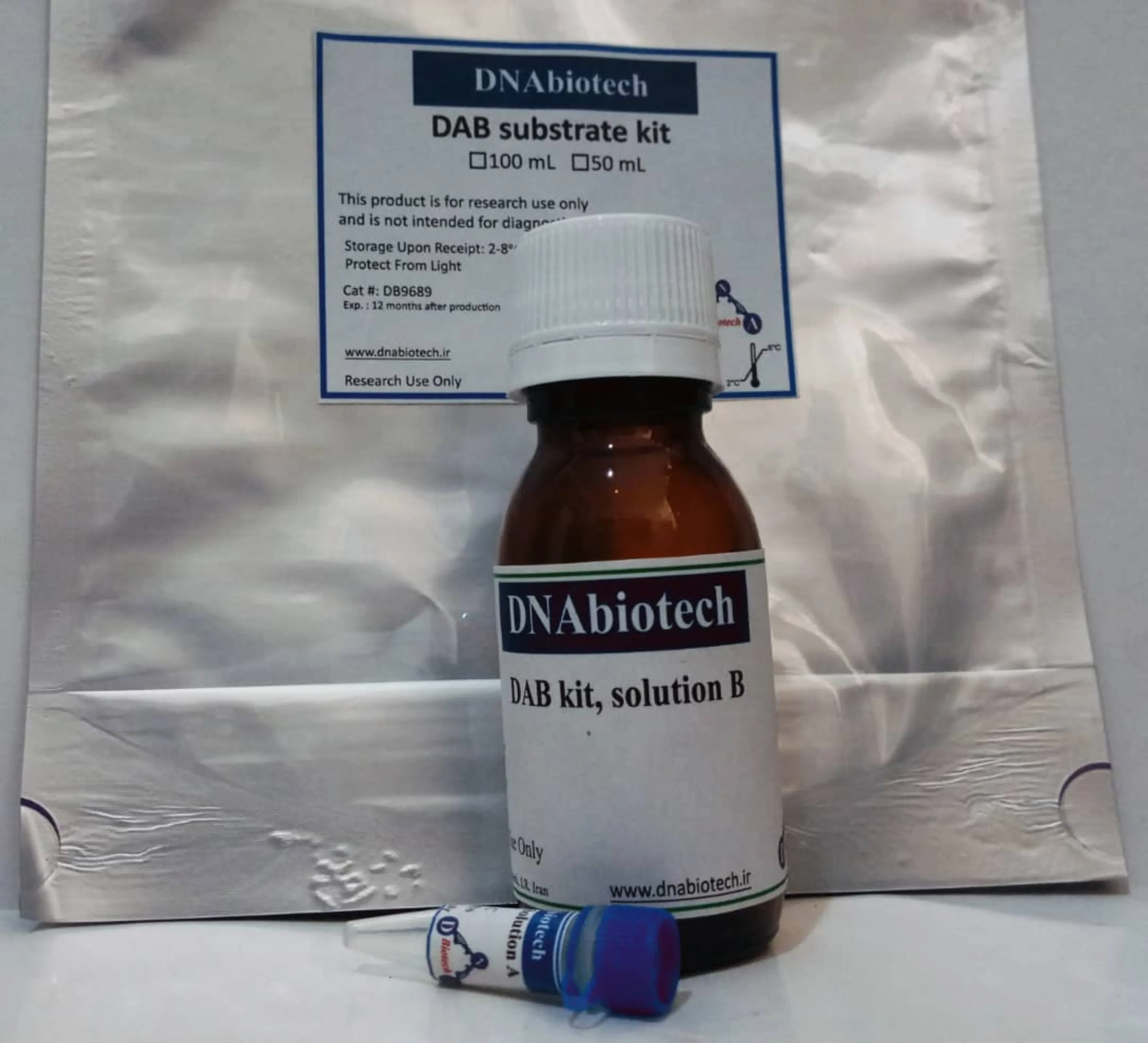 کیت سوبسترای DAB حجم ml 50 برند DNAbiotech kalazist کالا زیست 